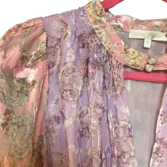 LoveShackFancy Starling Gown – Amethyst Dusk Size 10 | Rare Velvet Maxi Dress Br - Picture 13 of 16